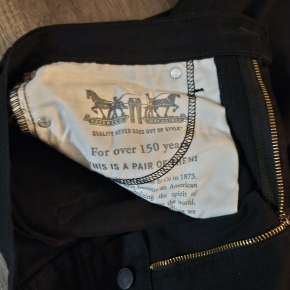 Levi's 513 31x30 black jeans - Picture 3 of 5